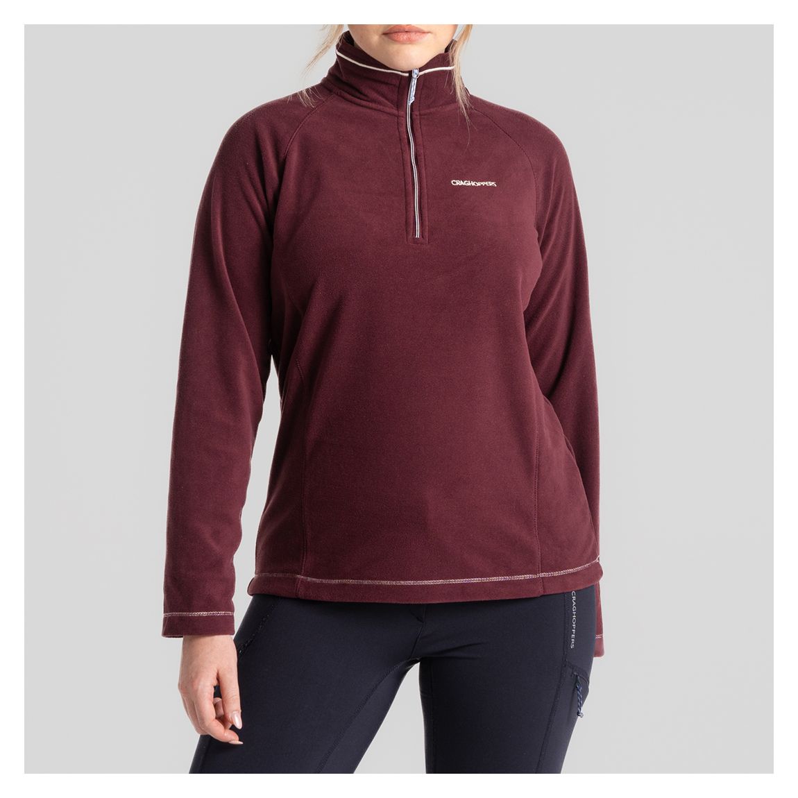 Purple Miska Half Zip Fleece main product photo