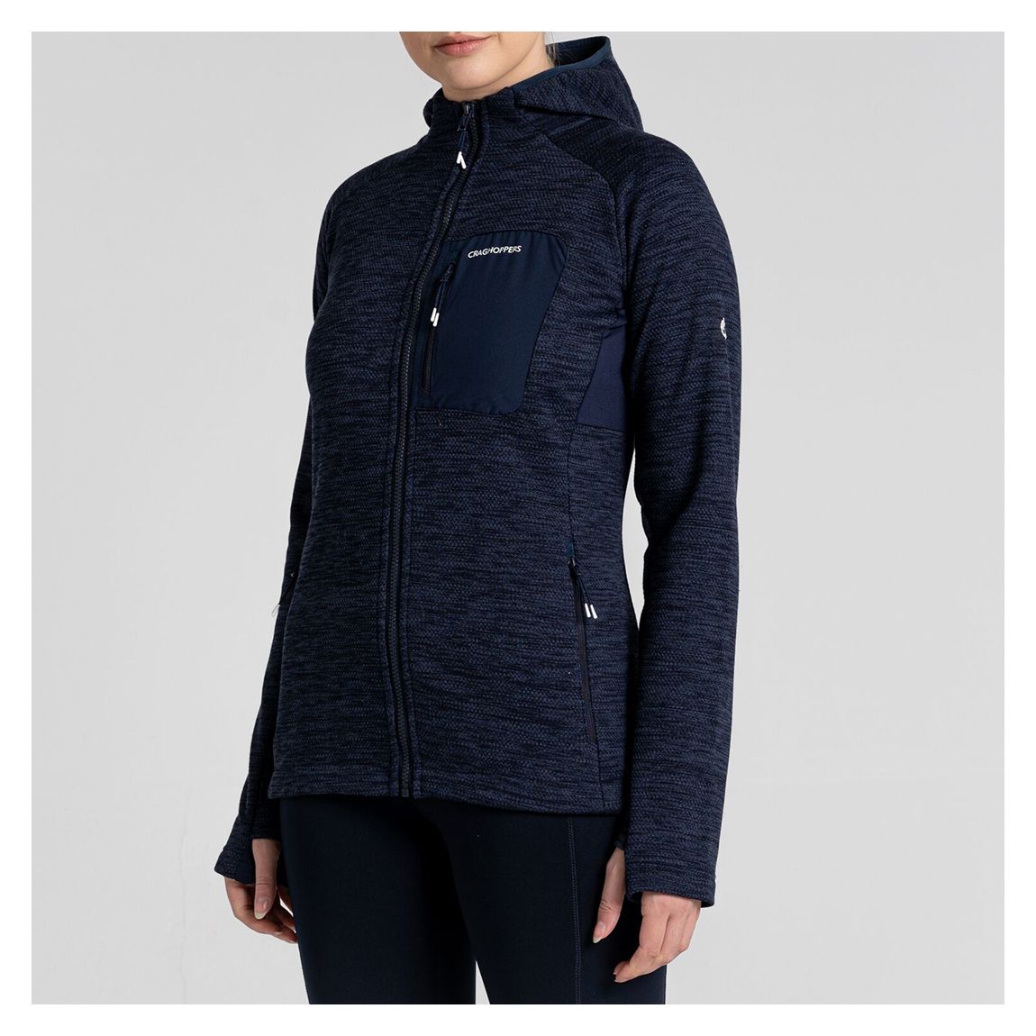 Navy Trina Hooded Jacket main product photo