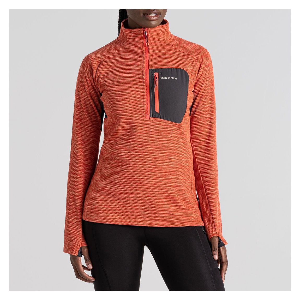 Coral Trina Half Zip Fleece main product photo