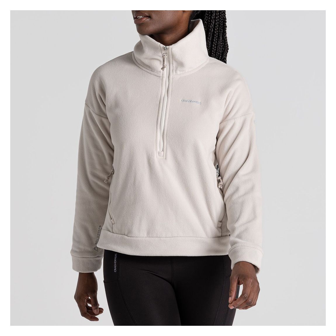 Cream Polartec Caprice Half Zip Fleece main product photo
