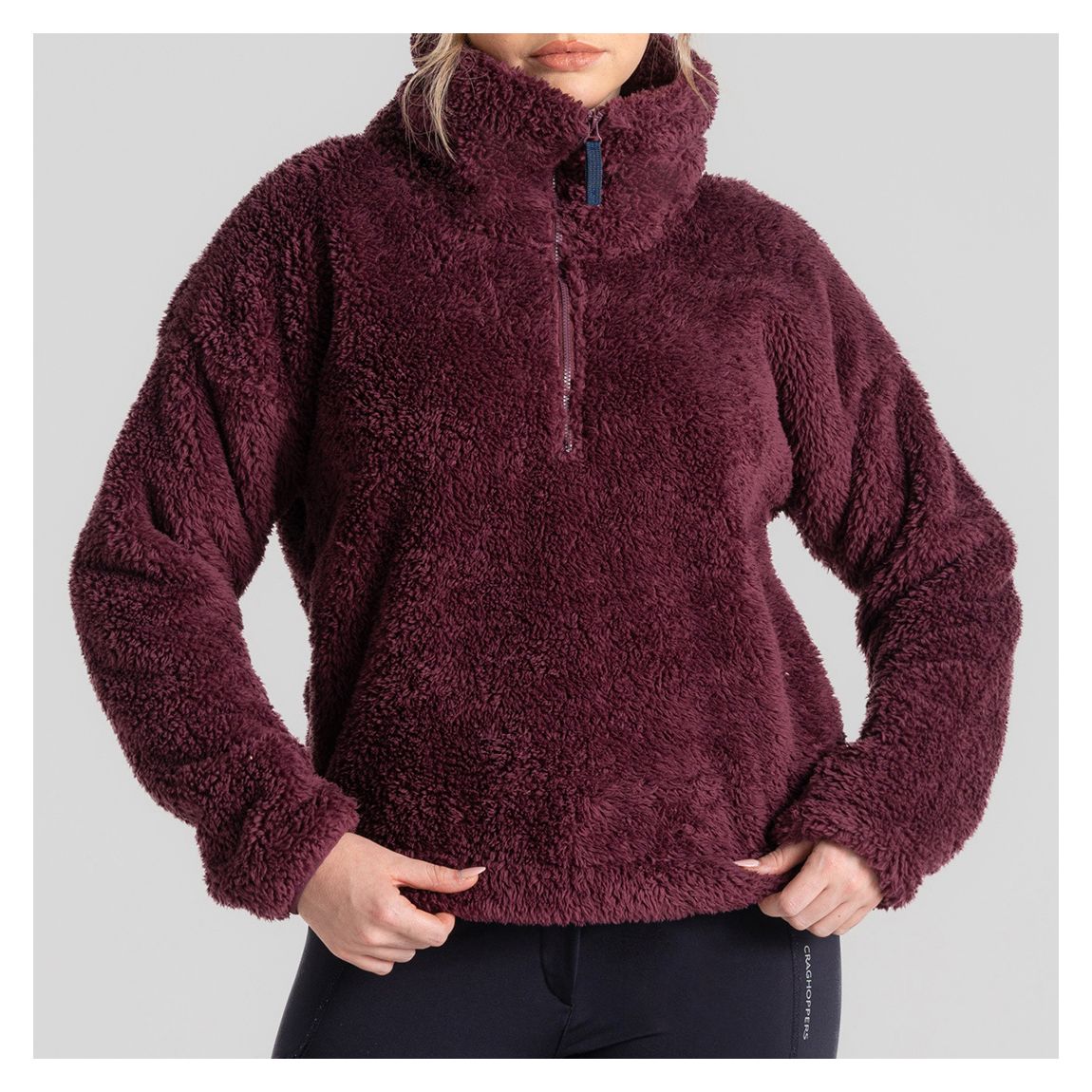 Dark Purple Bronagh Half Zip Fleece main product photo
