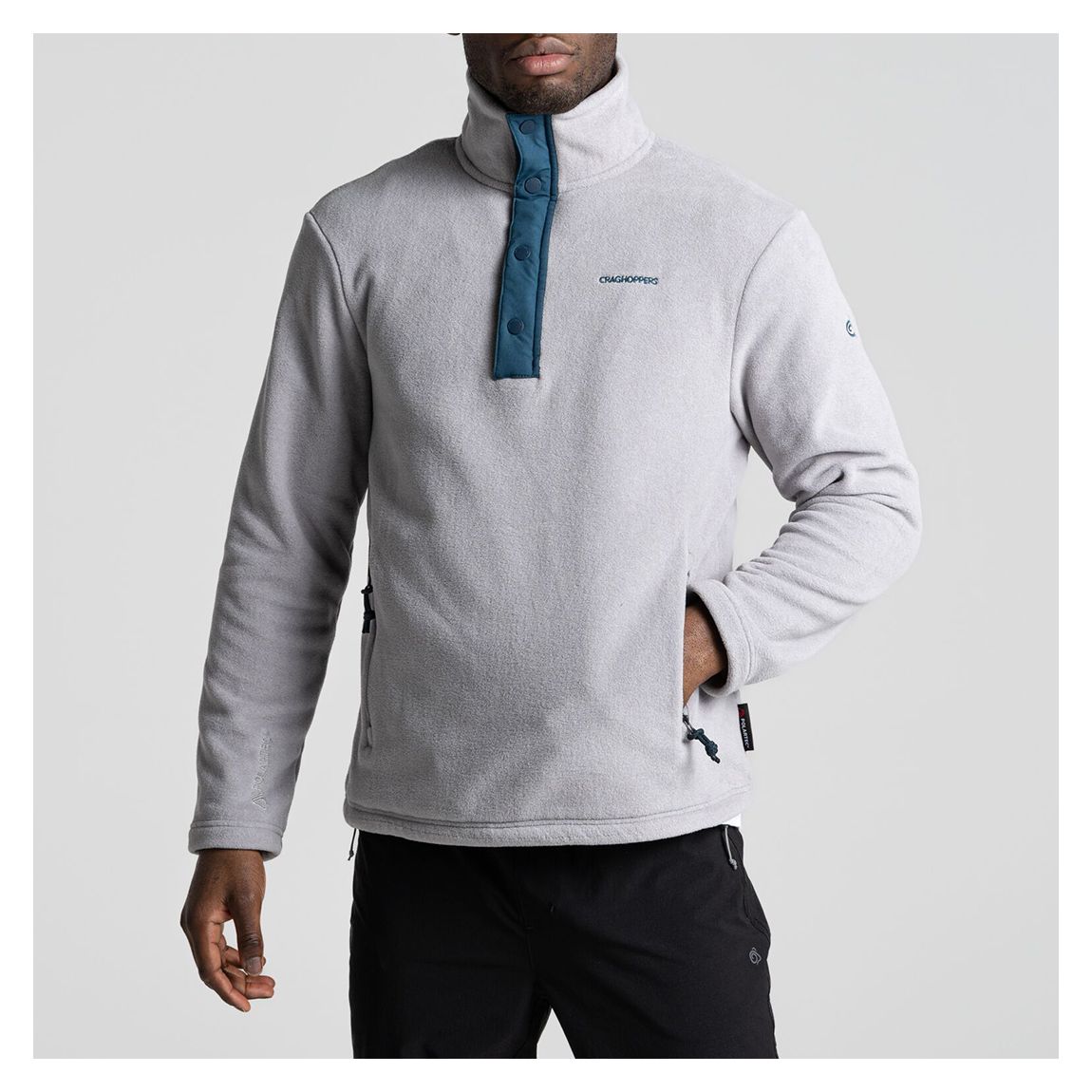 Grey Polartec Argo Half Zip Fleece main product photo