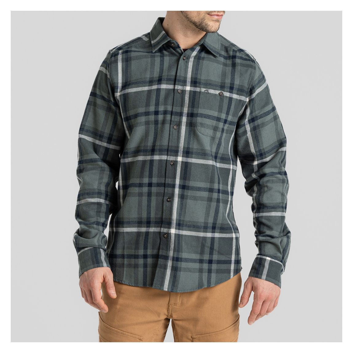Green Wald Check Long Sleeved Shirt main product photo
