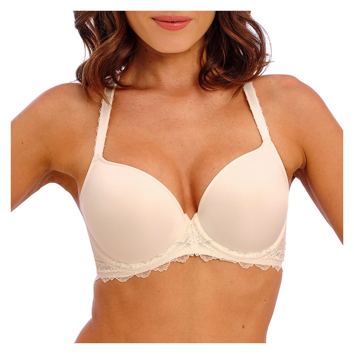 White Lace Perfection Contour Bra main product photo