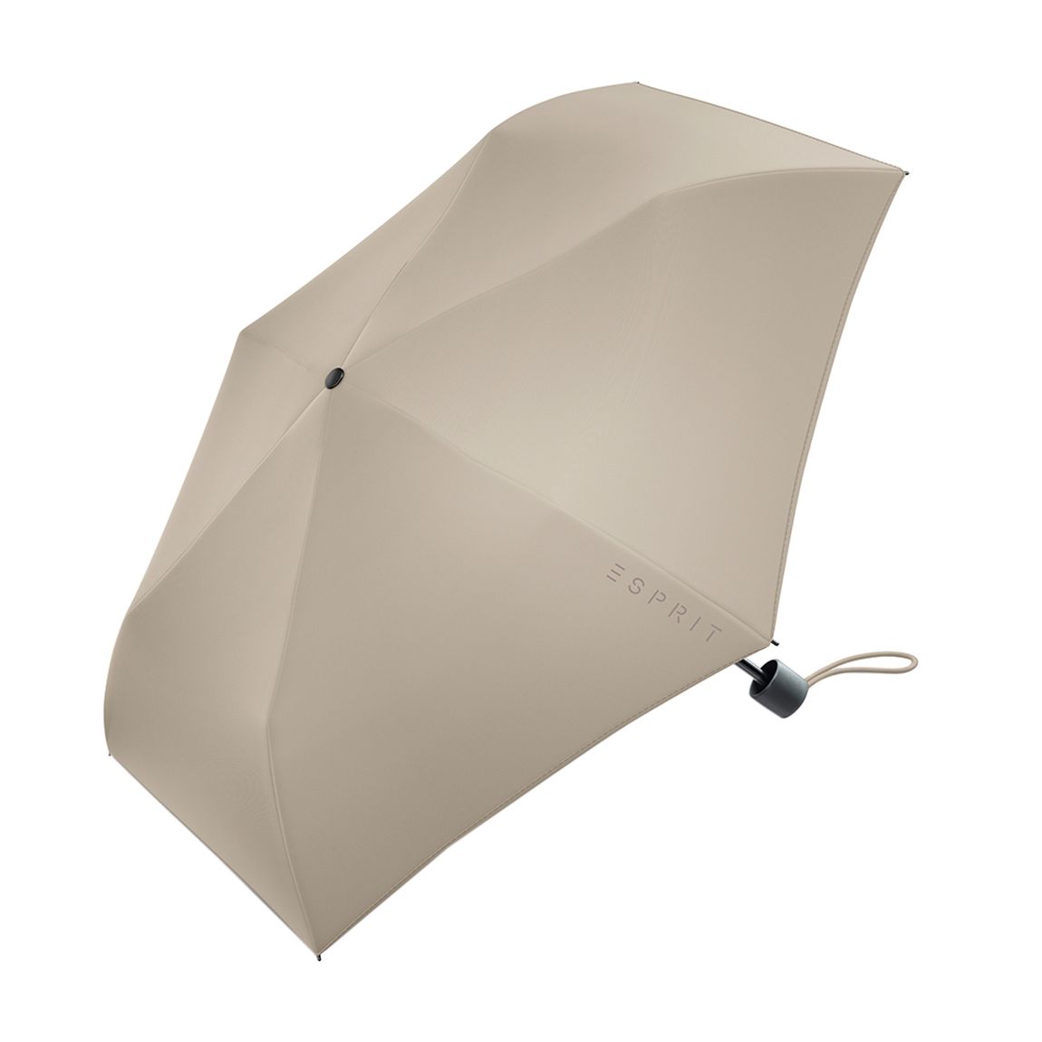 Taupe ESPIRIT Mini Lightweight Folding Umbrella main product photo
