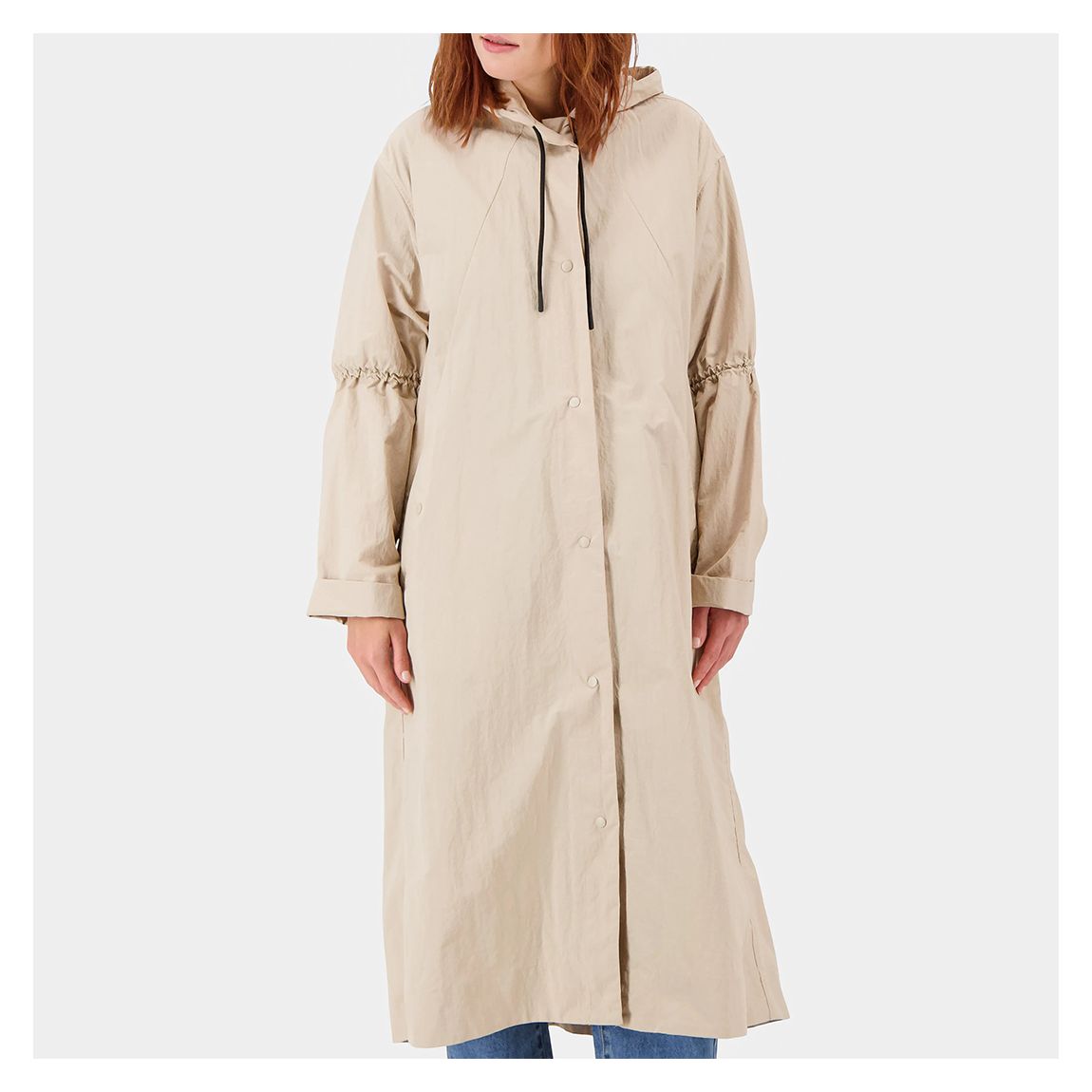 Beige Elna Long Parka main product photo