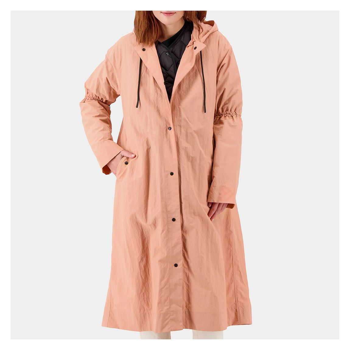 Pink Elna Long Parka main product photo