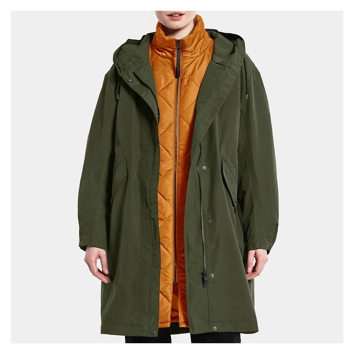 Green Gabriella 3 in 1 Waterproof Parka main product photo