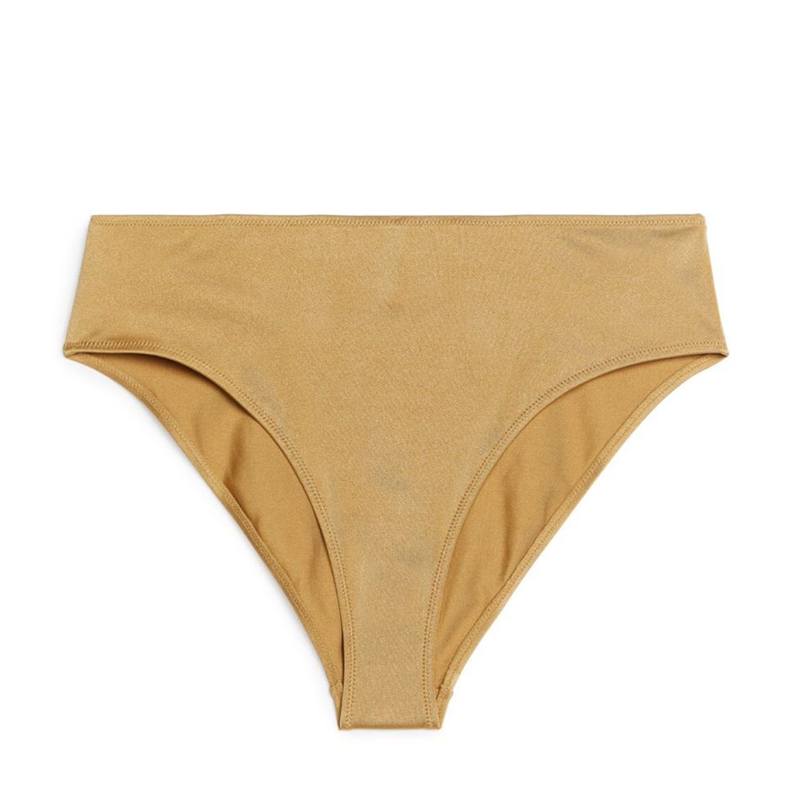 Beige High waisted Bikini Bottom main product photo
