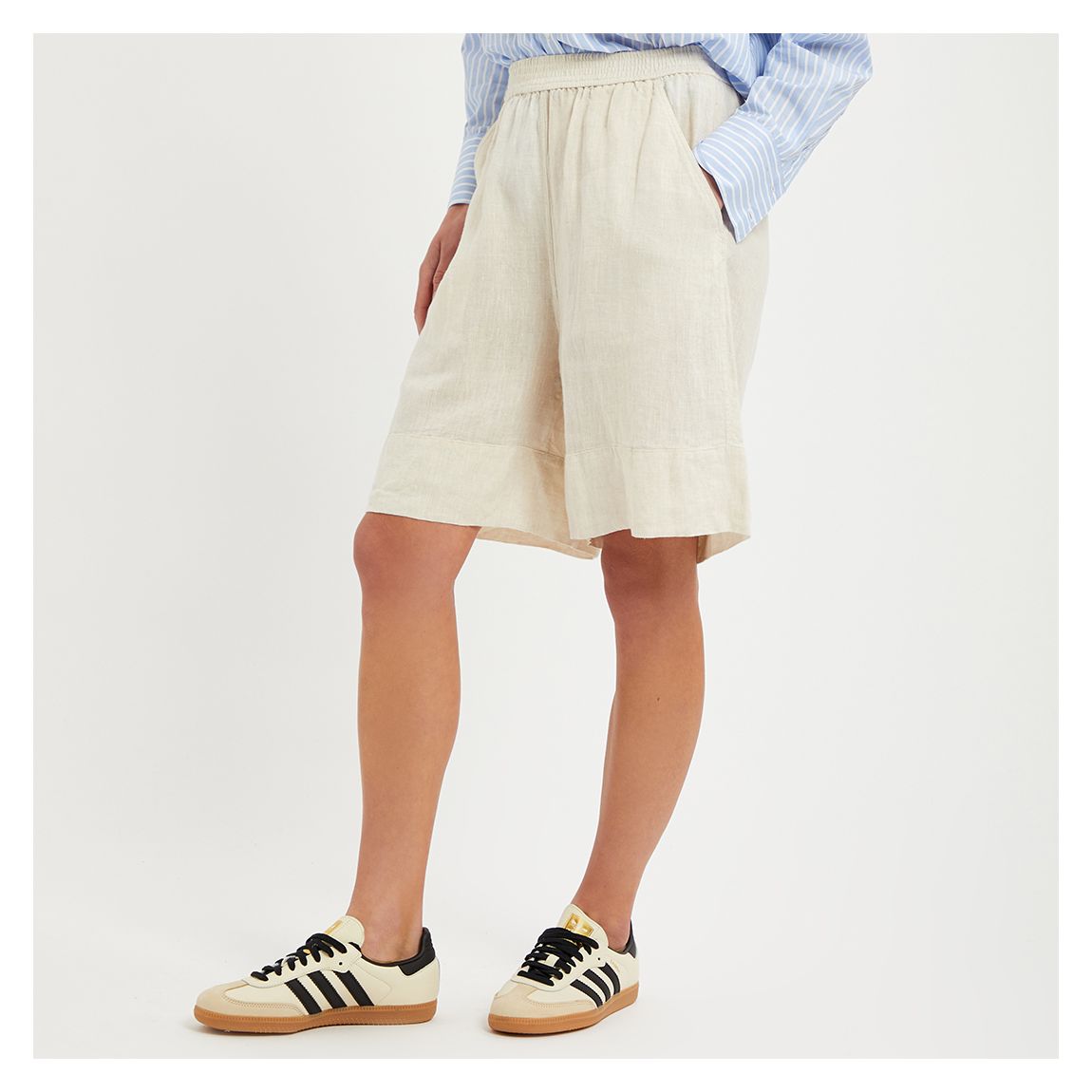 Beige Bermuda Shorts main product photo