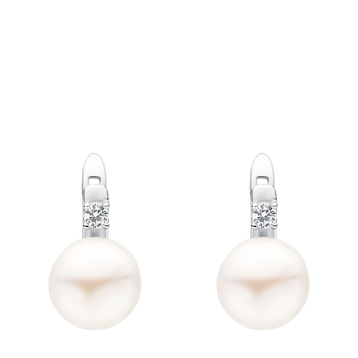 White Pearl Cubic Zirconia Earrings
7-7.5mm main product photo