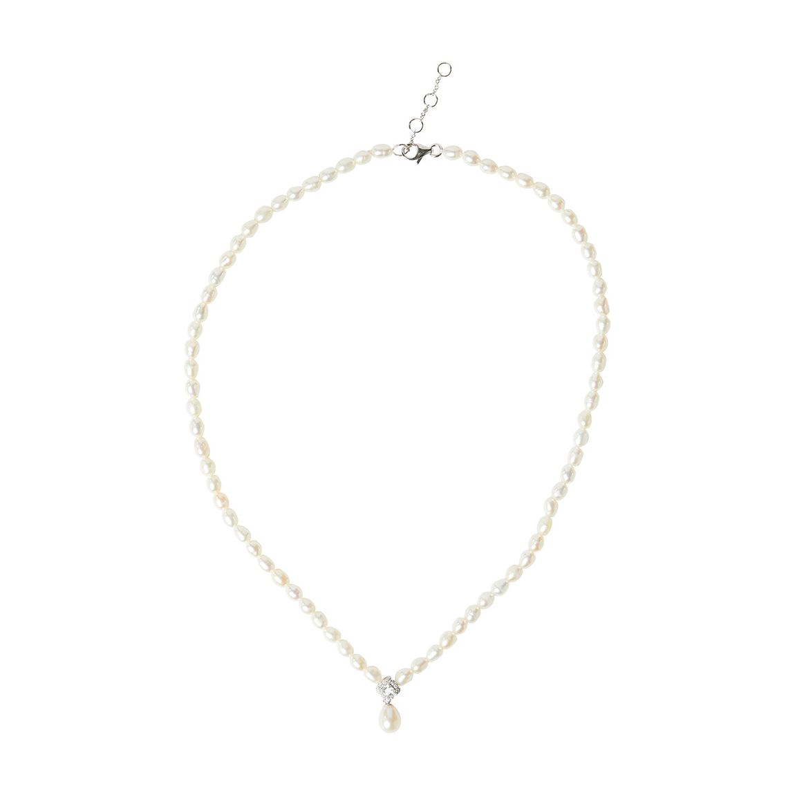 Multi Pearl Pendant Necklace 4-4.5mm main product photo