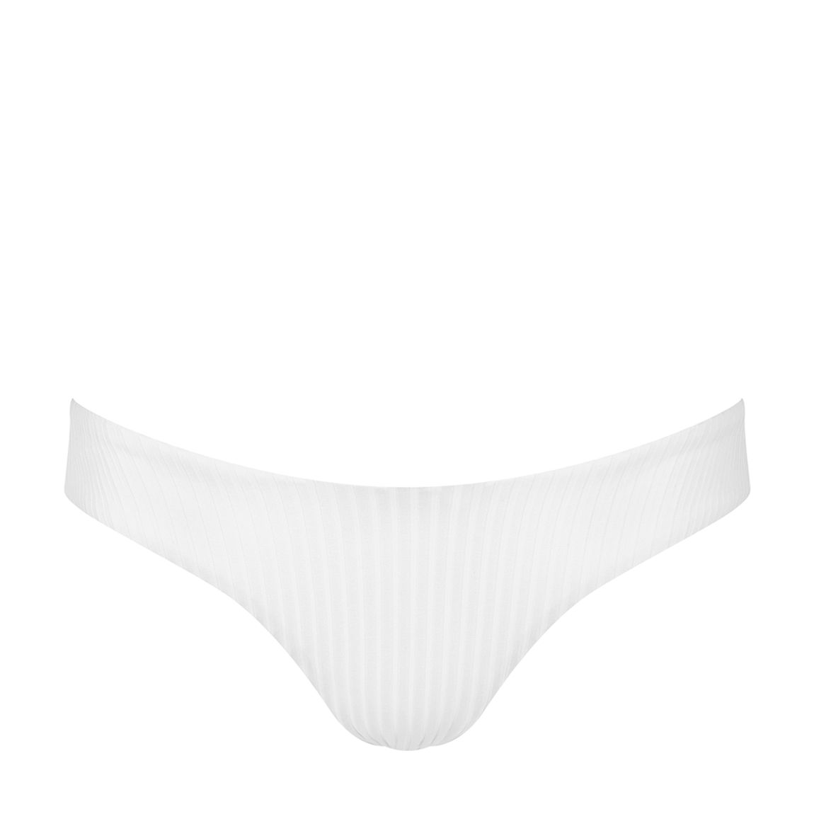 White Ribbed Montreal Bikini Bottoms main product photo