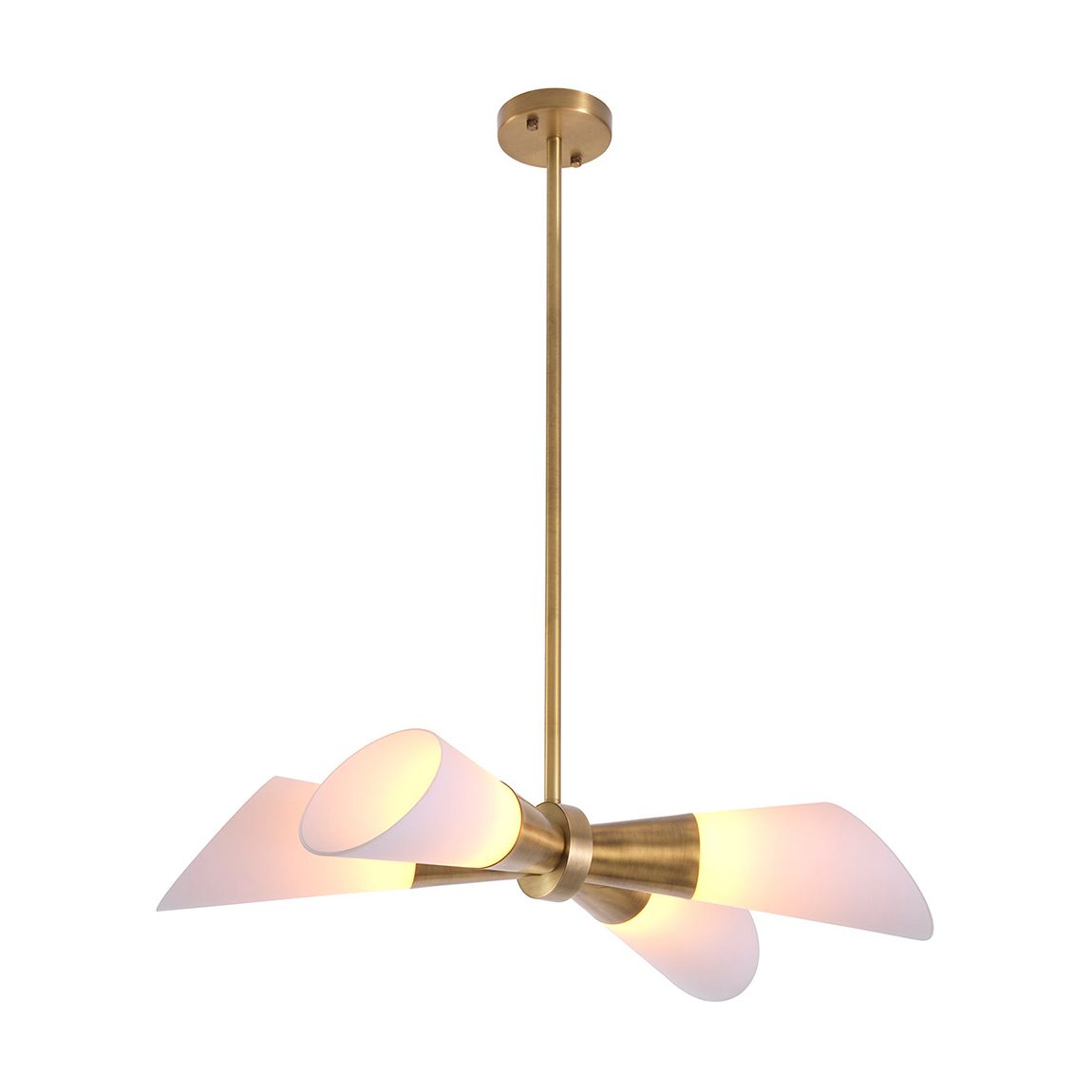 Papillon Ceiling Lamp, Antique Brass main product photo