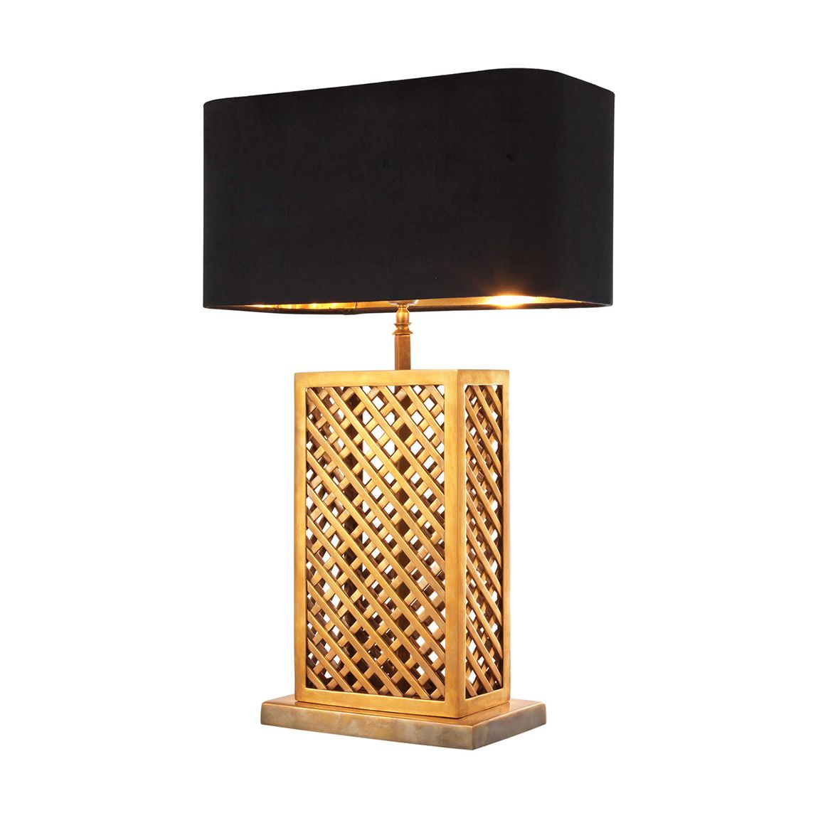 Idyllwild Table Lamp, Vintage Brass, including shade main product photo