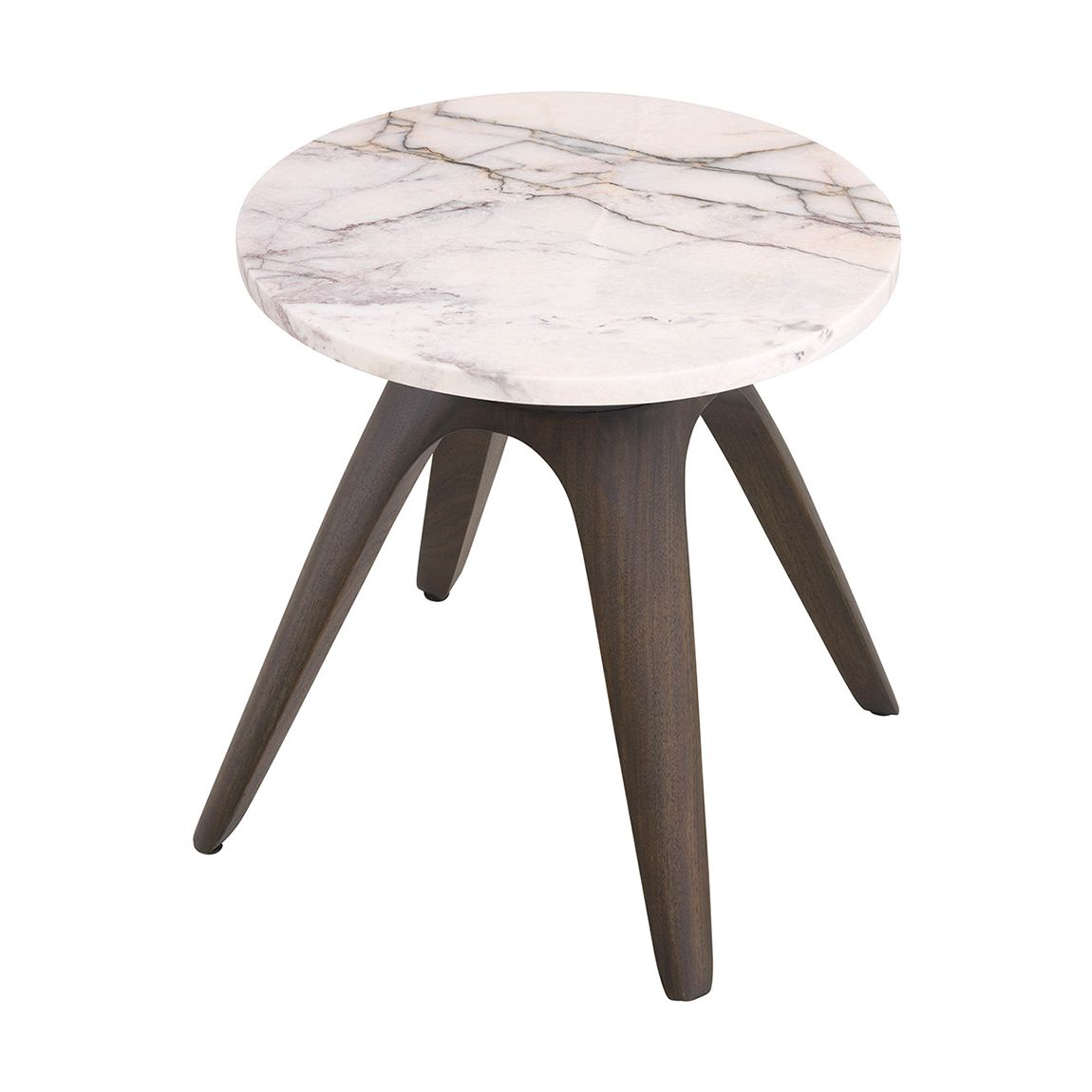 Borre Side Table Round, Bianco Lilac Marble main product photo