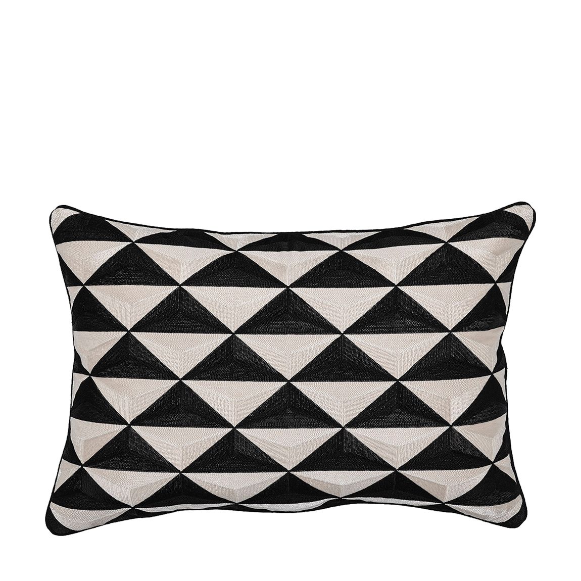 Mist Cushion Rectangular, Black & White main product photo