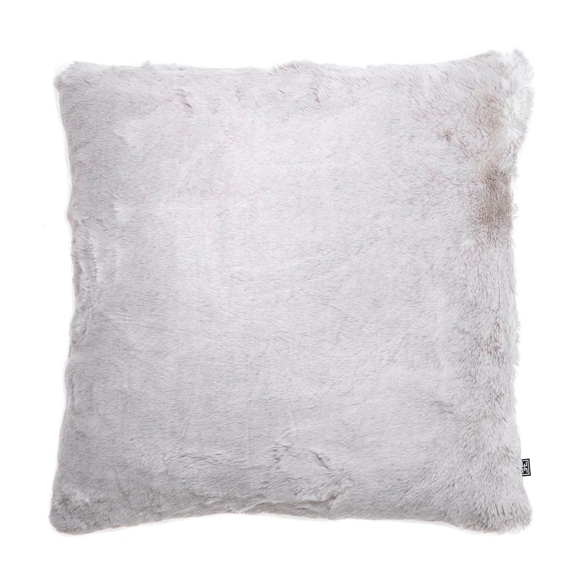 Alaska Faux Fur Scatter Cushion Square 60x60cm, Light Grey main product photo