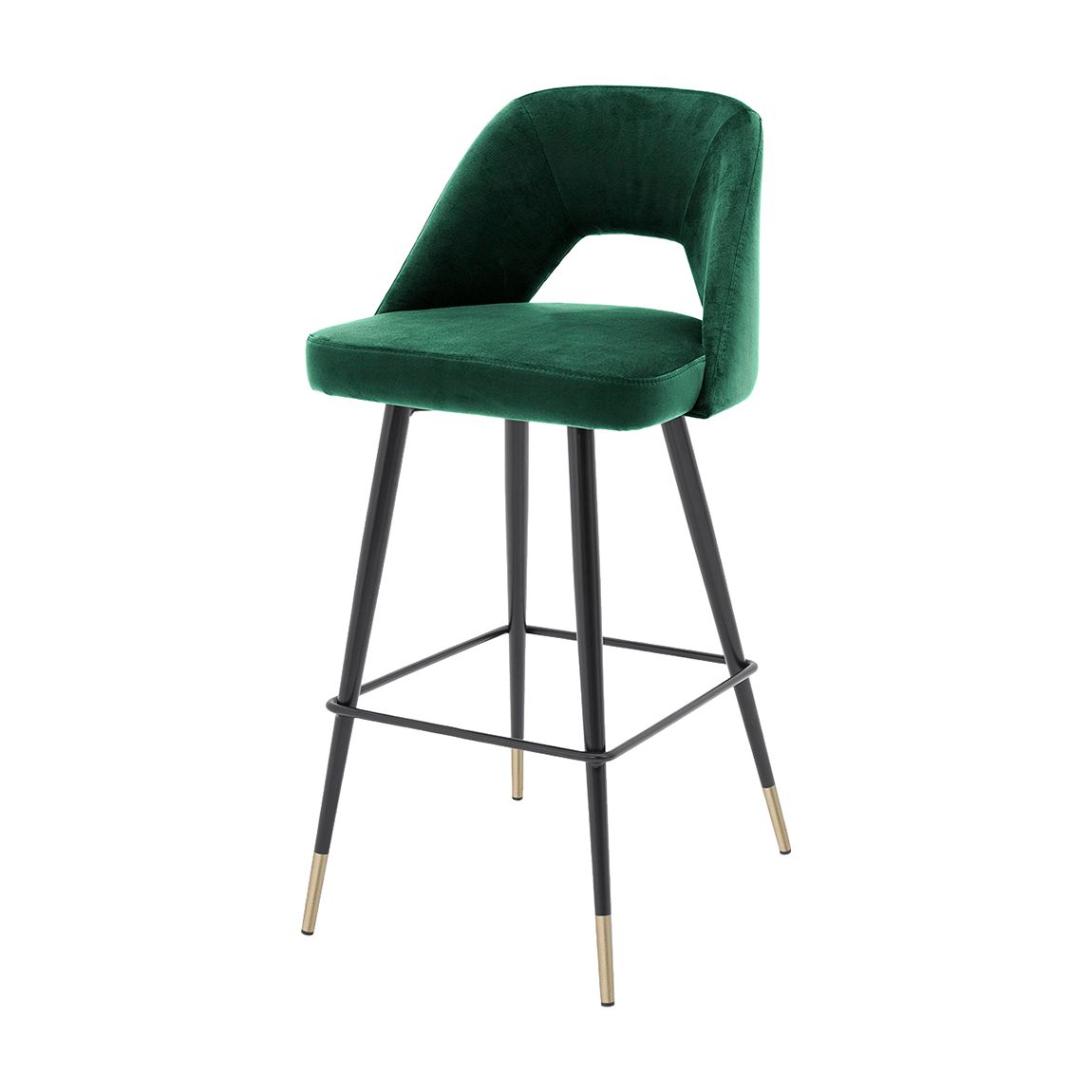 Avorio Bar Stool, Roche Green Velvet main product photo