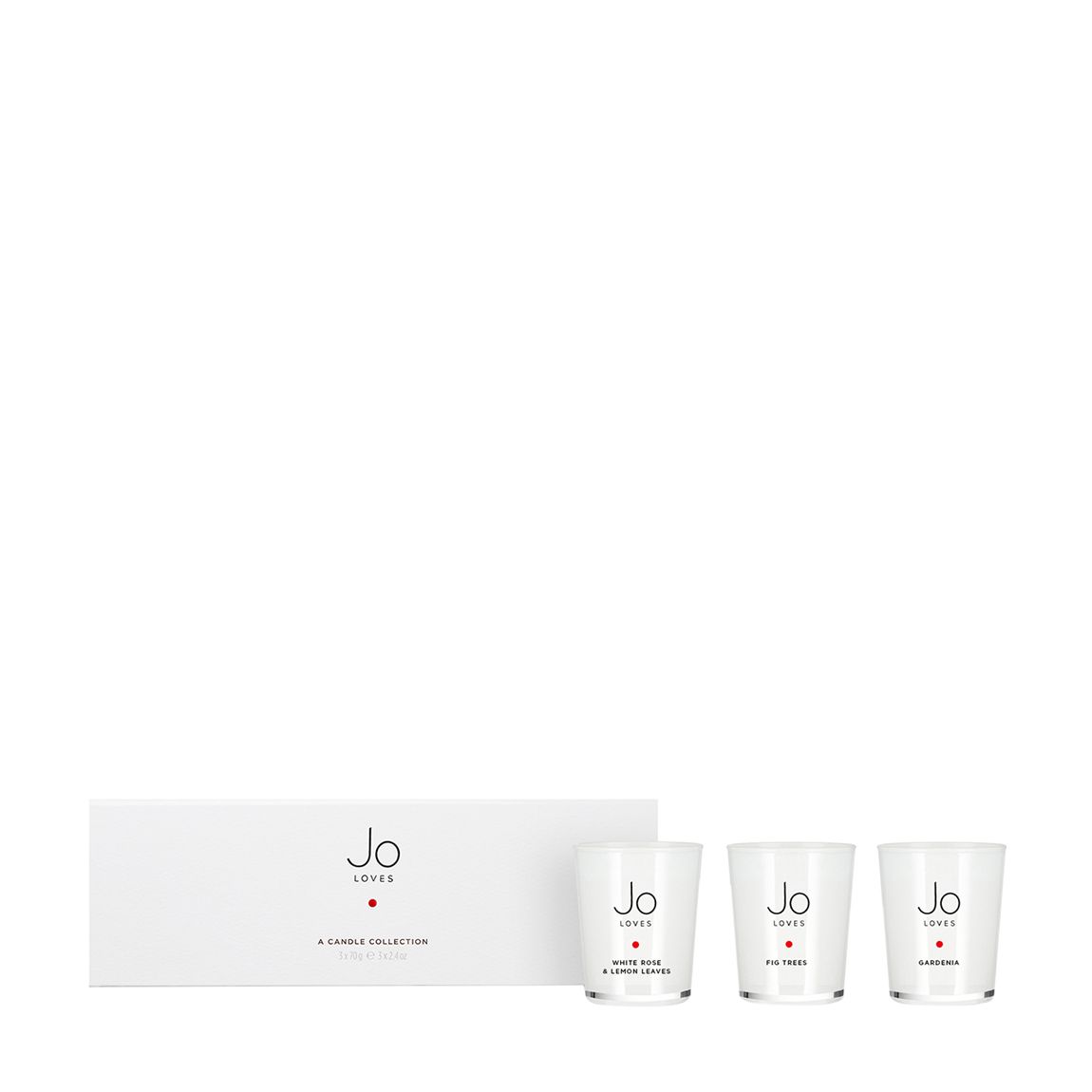 Candle Collection: Gardenia, White Rose & Lemon Leaves + Fig Trees (3x70g) main product photo