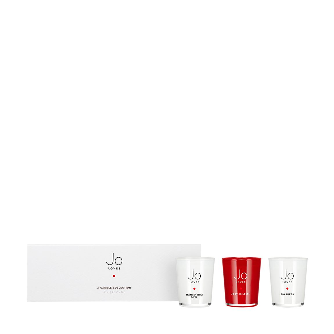 Candle Collection: Mango Thai Lime, Fig Trees, Jo by Jo Loves (3x70g) main product photo