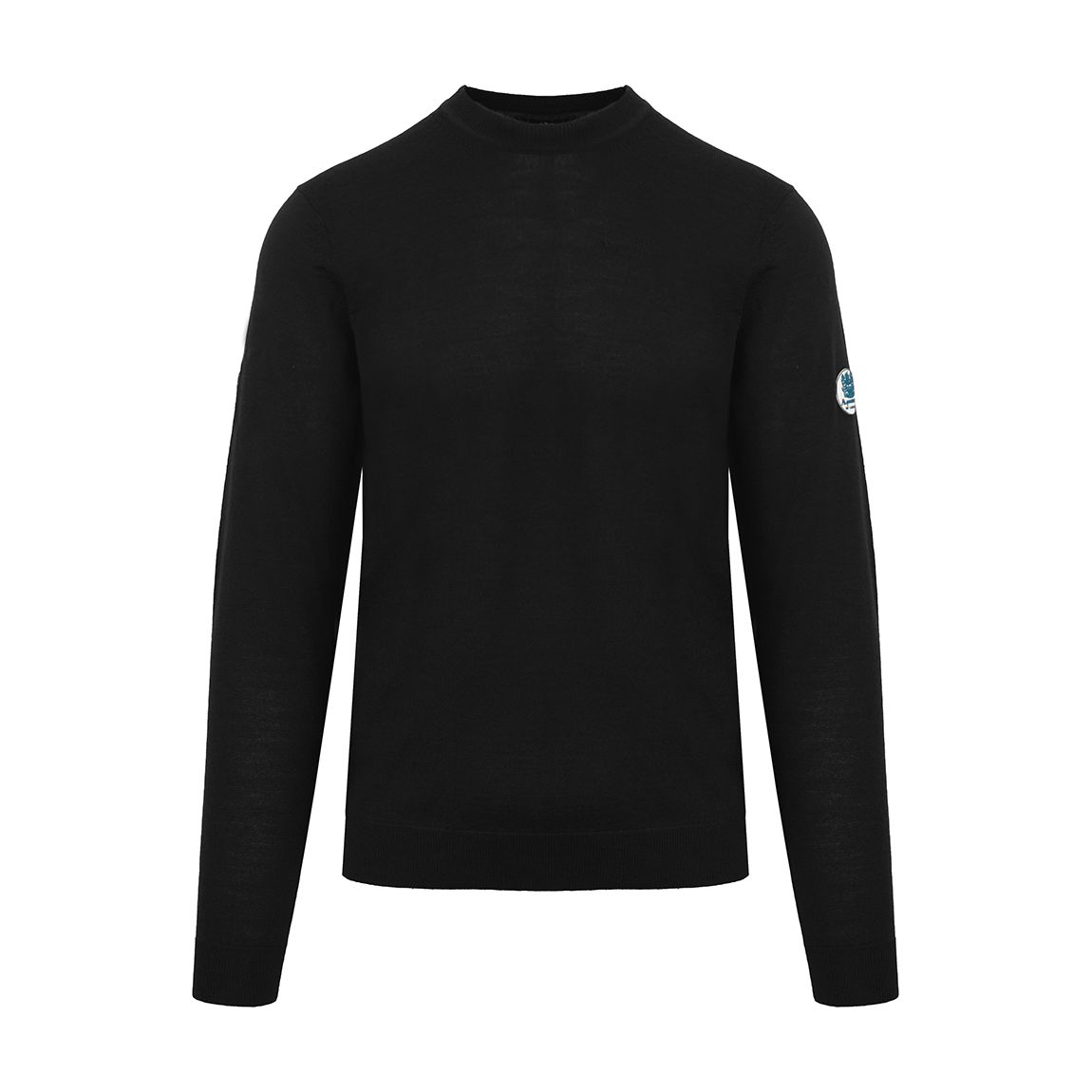 Black Crew Neck Wool Blend Jumper main product photo