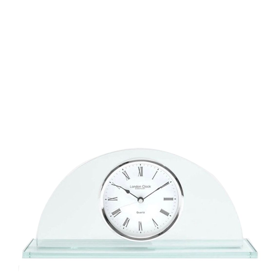 Glass Half Moon Mantel Clock main product photo