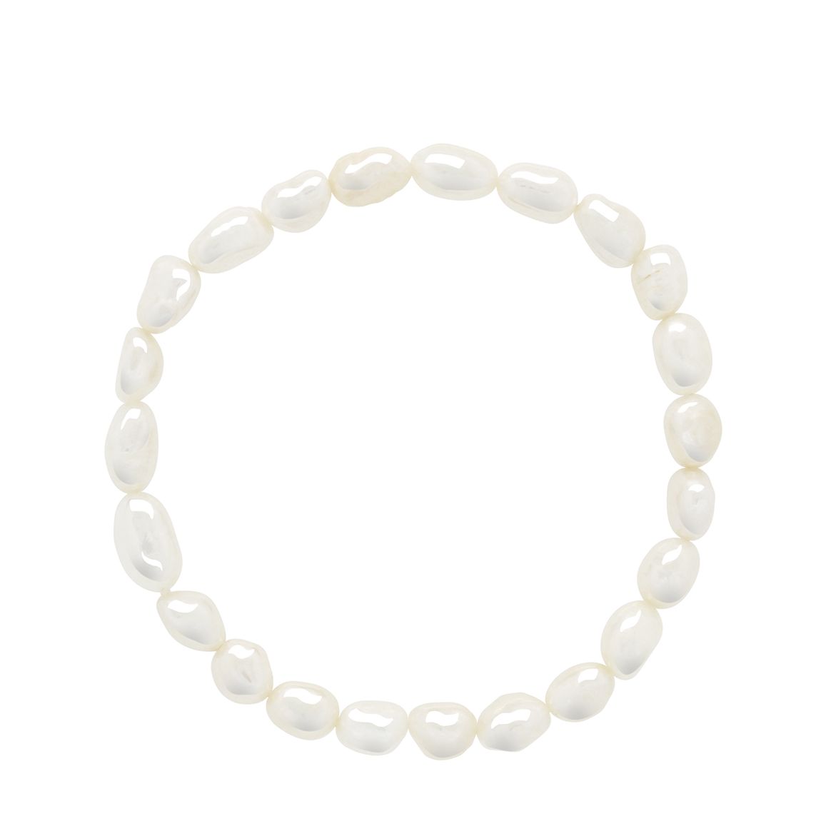 White Freshwater Pearl 6-7mm Lucky Charm Bracelet main product photo