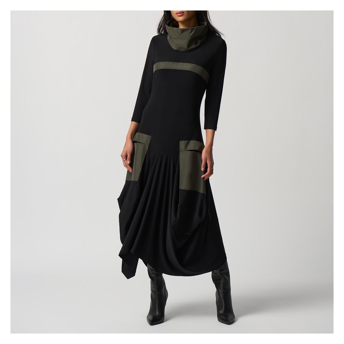 Black/Green Long Dress main product photo