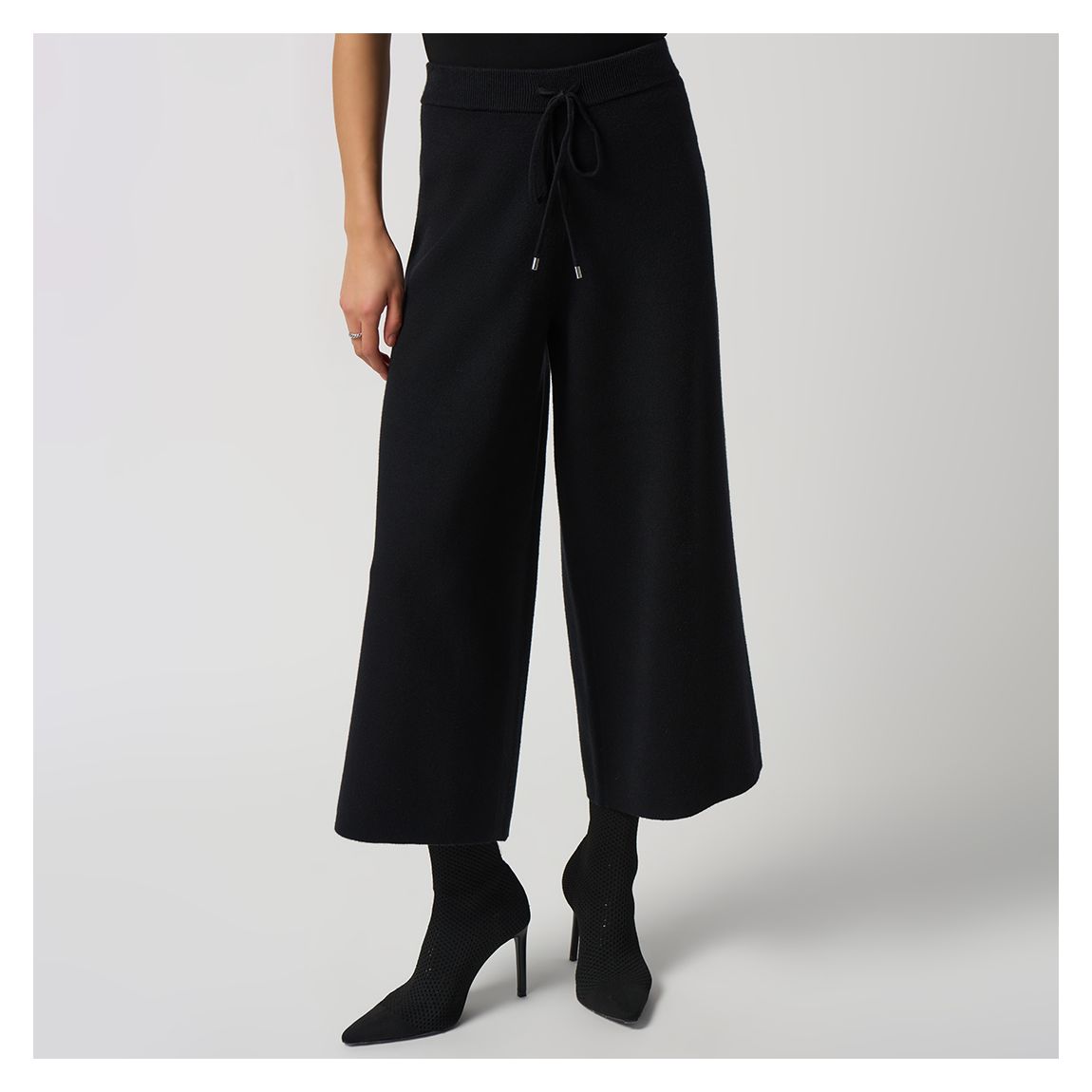 Black Knitted Culotte Trouser main product photo
