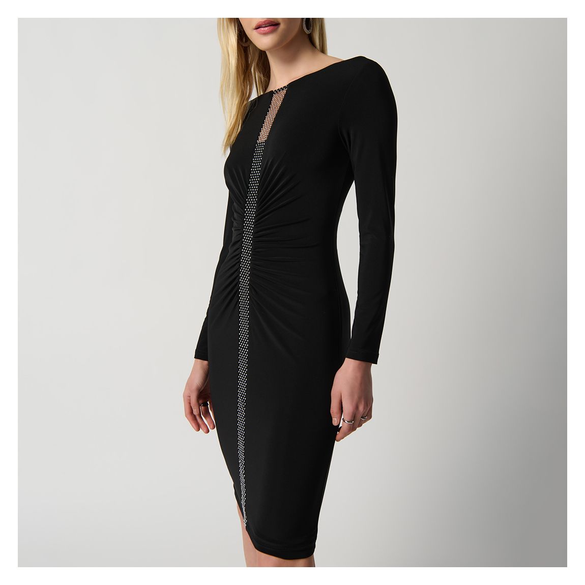 Black Dress with Rhinestone Detail Dress main product photo