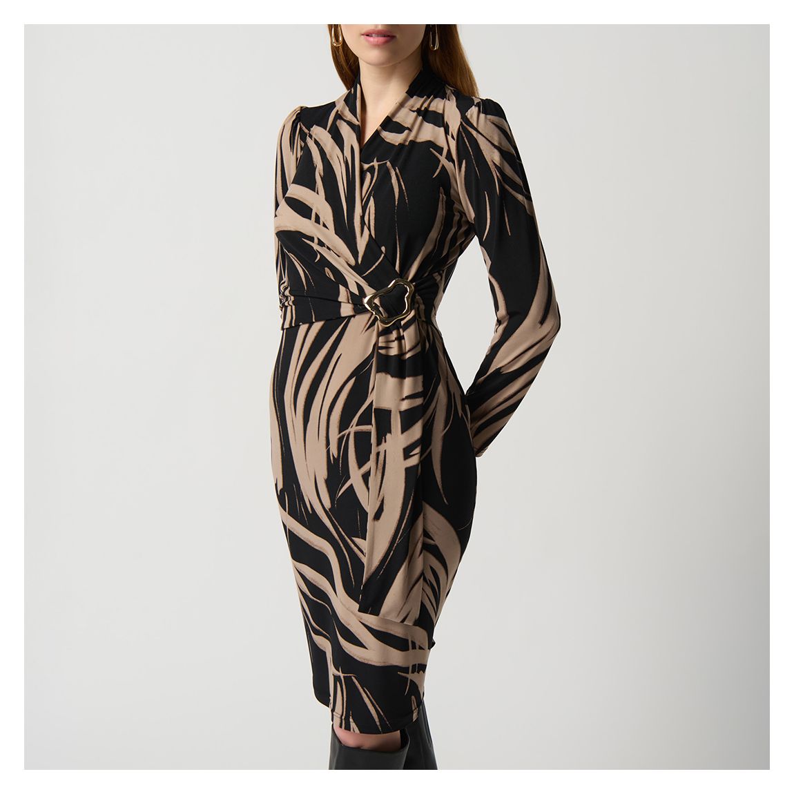 Black/Brown Sheath Dress main product photo