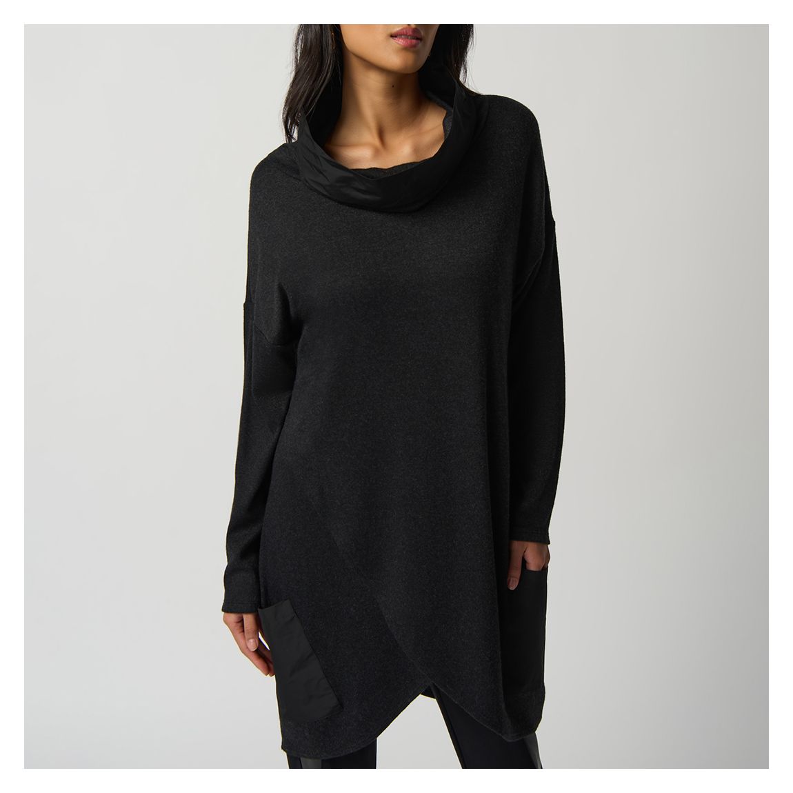 Black Cowl Neck Tunic main product photo