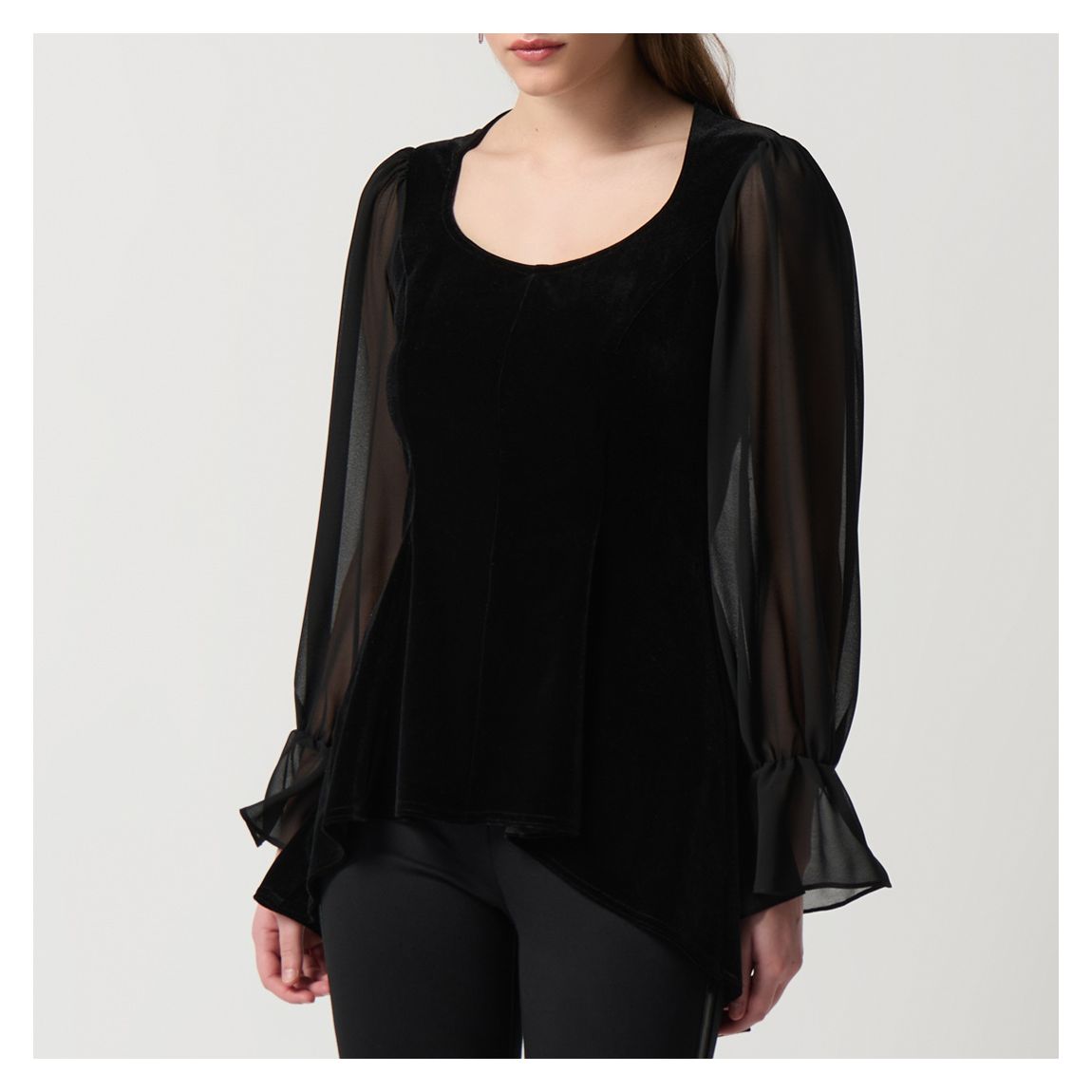Black High-low Tunic Top main product photo