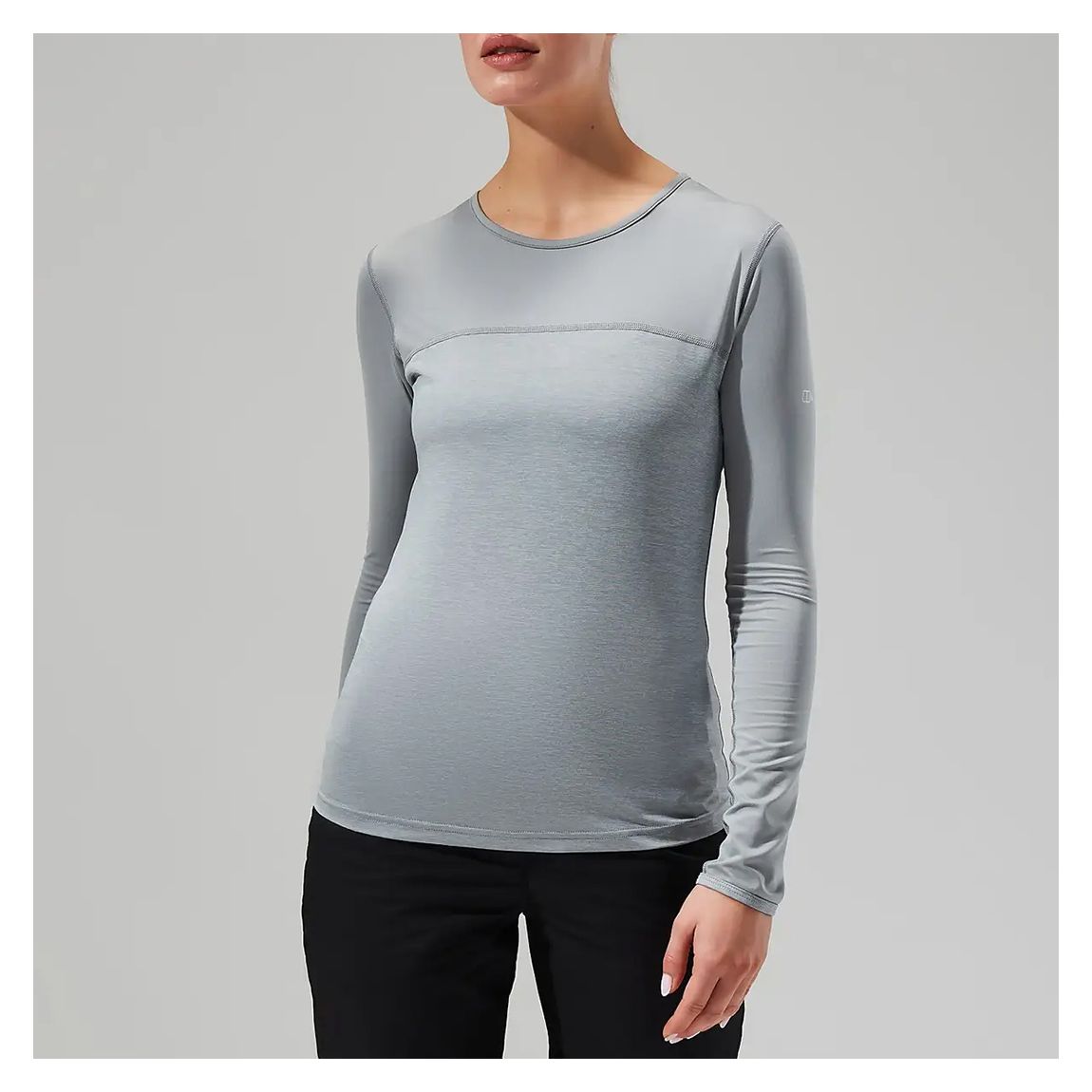 Grey Voyager Cotton Tech Top main product photo