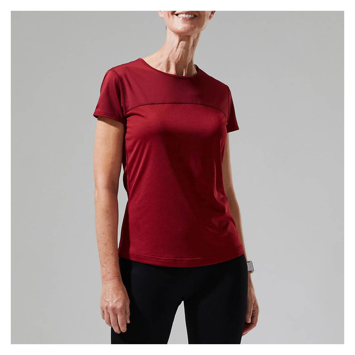 Burgundy Voyager Cotton Tech Top main product photo