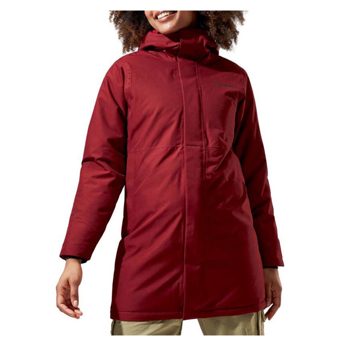 Dark Red Hinderwick Waterproof Jacket main product photo