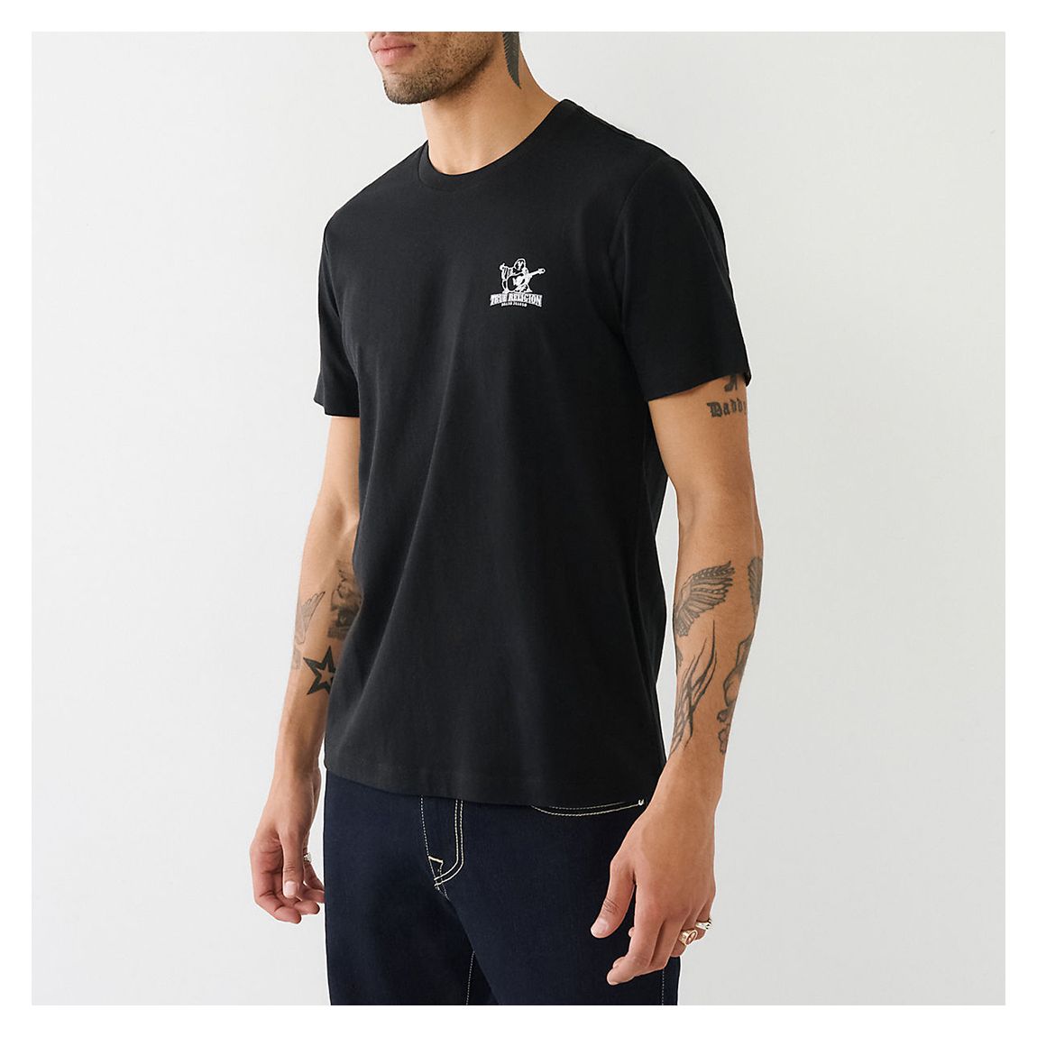 Black Buddha Sunrise Cotton T-Shirt main product photo