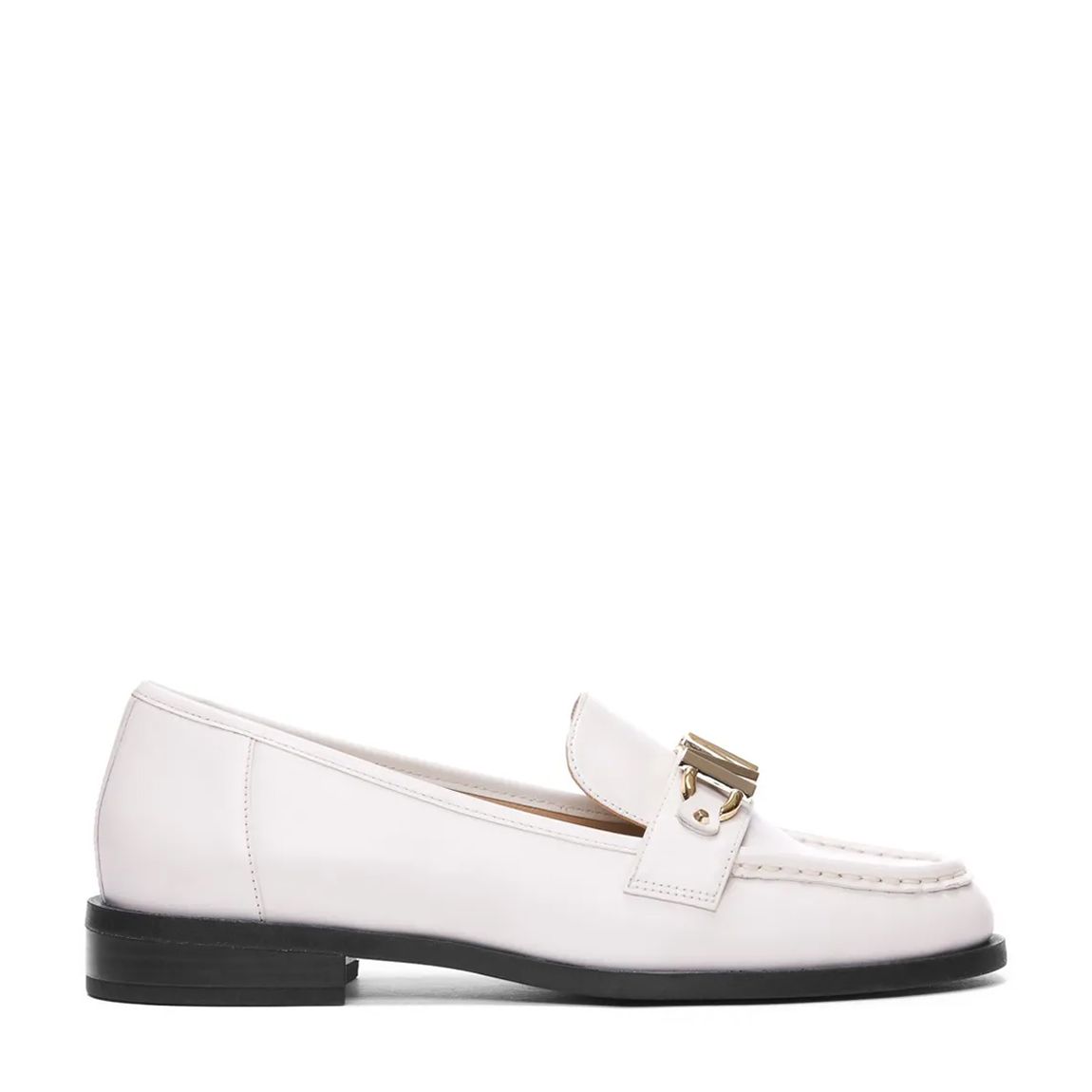 Cream Leather Tiegan Loafers main product photo