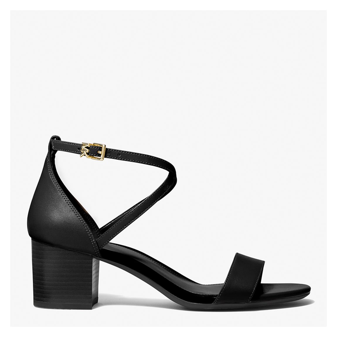 Black Serena Flex Heeled Sandal main product photo