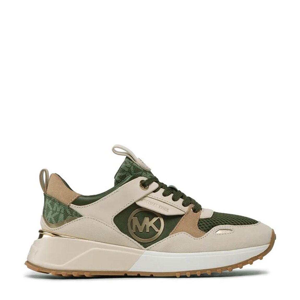 Green Leather Theo Trainers main product photo