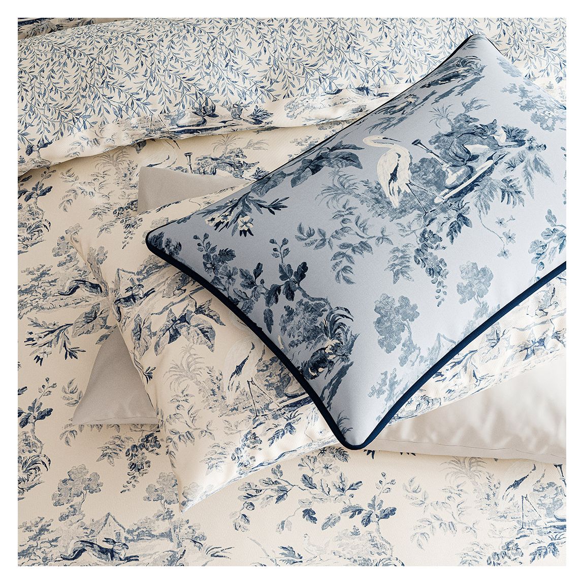 Aesops Fables Cushion, Dove Blue main product photo