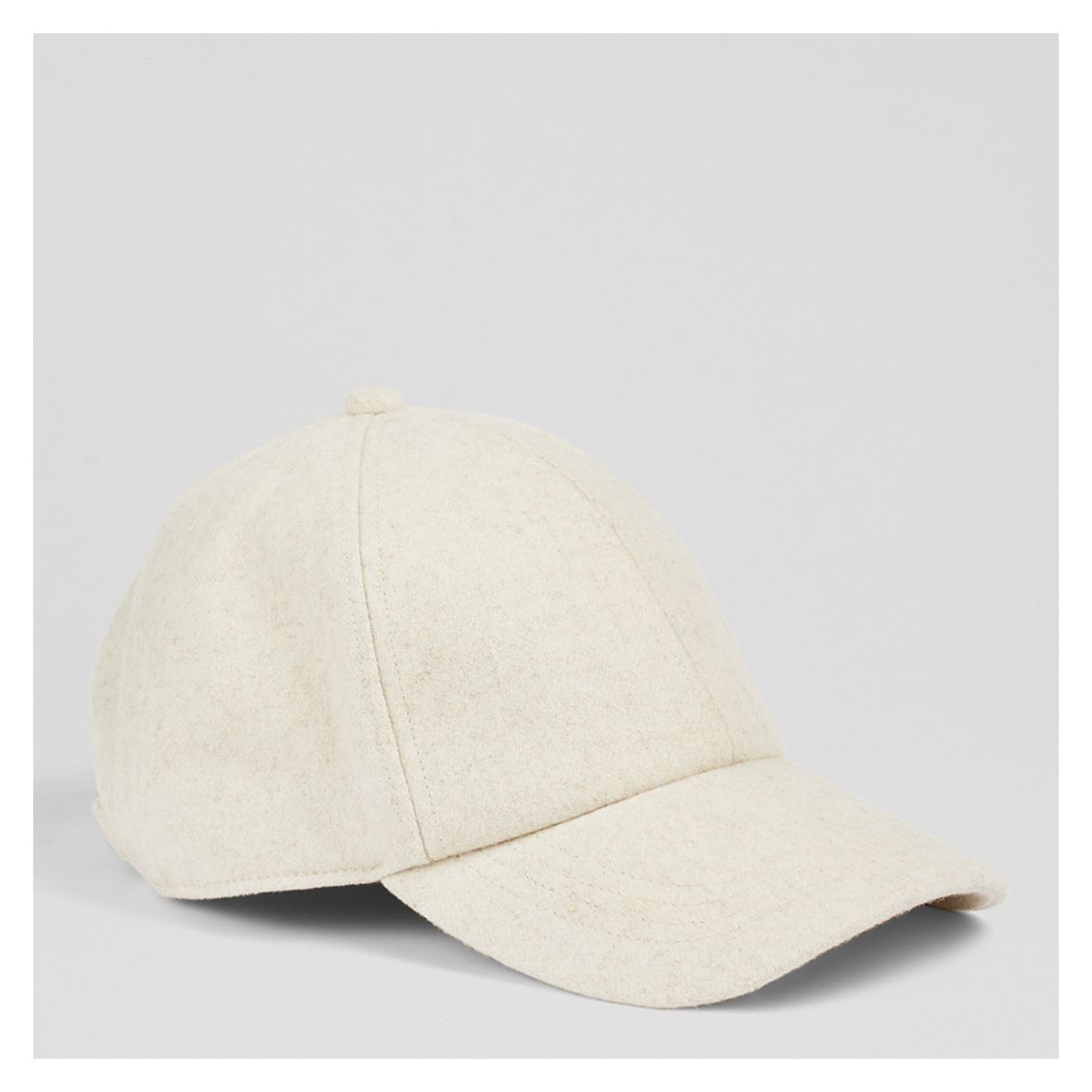 Cream Dealaney Wool Baseball Cap main product photo
