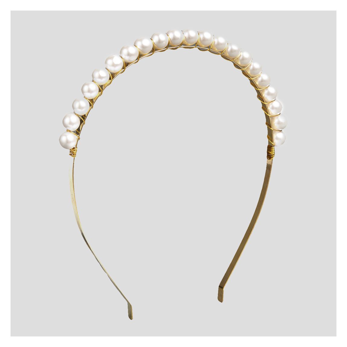 Pearl Gold Eliza Headband main product photo