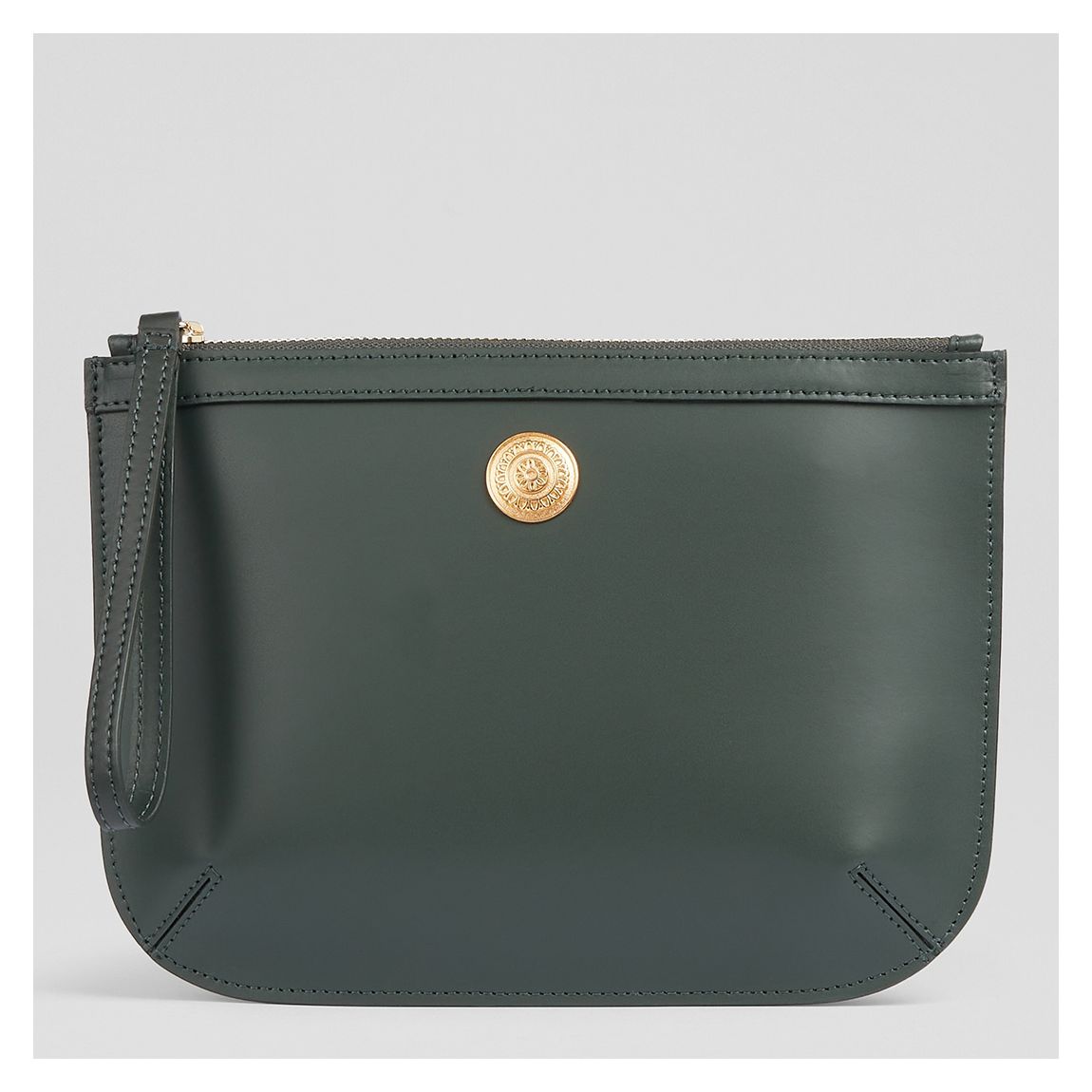 Blue Poppy Leather Pouch main product photo