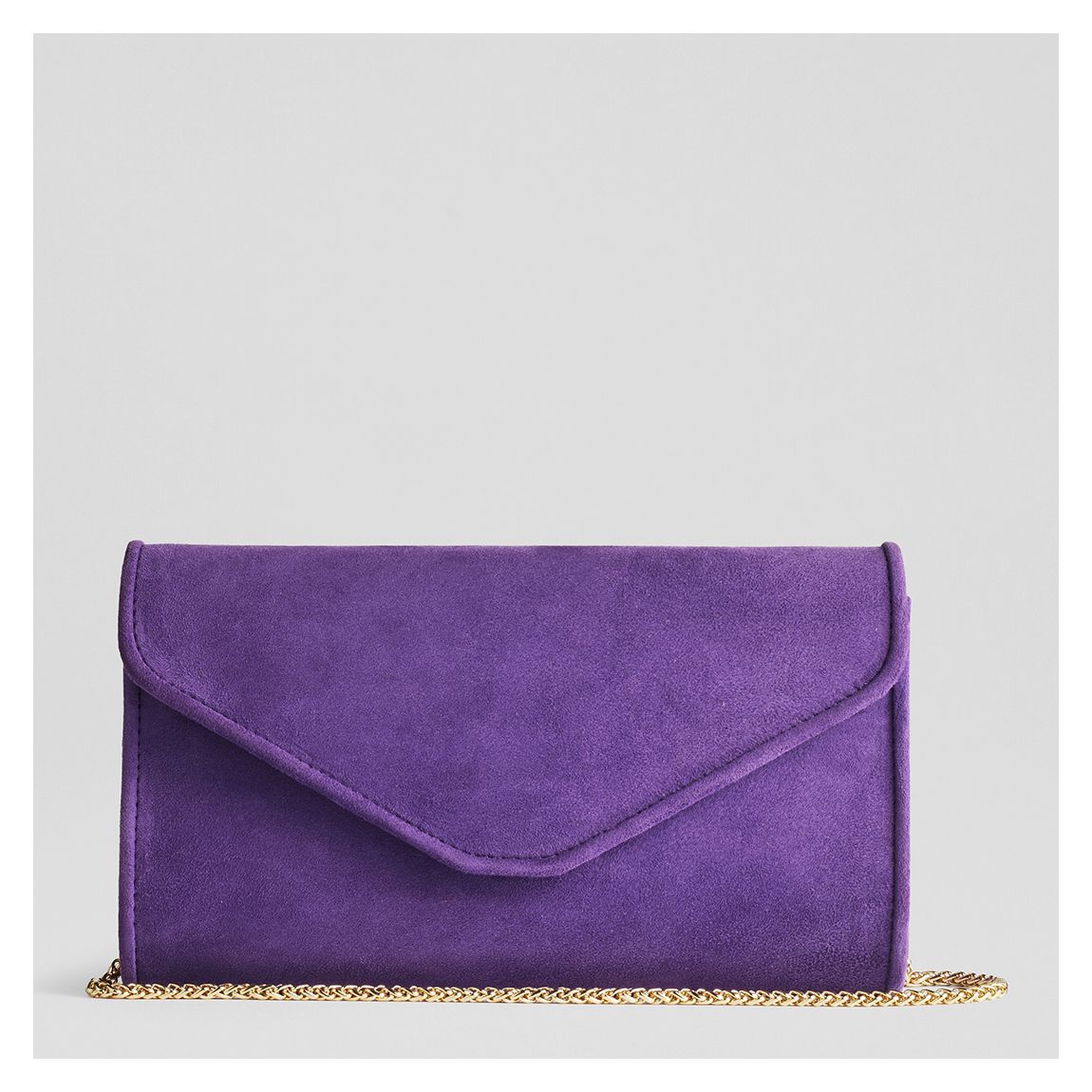 Black Dominica Suede Clutch Bag main product photo
