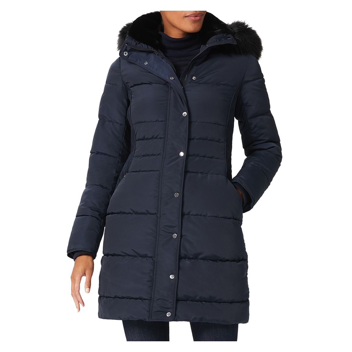 Navy Petite Dita Puffer Jacket main product photo