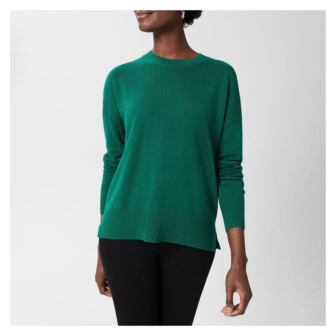 Green Lydia Cashmere Blend Jumper main product photo