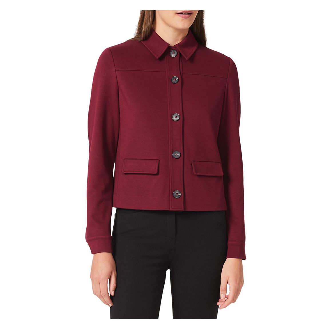 Burgundy Zadie Jacket main product photo