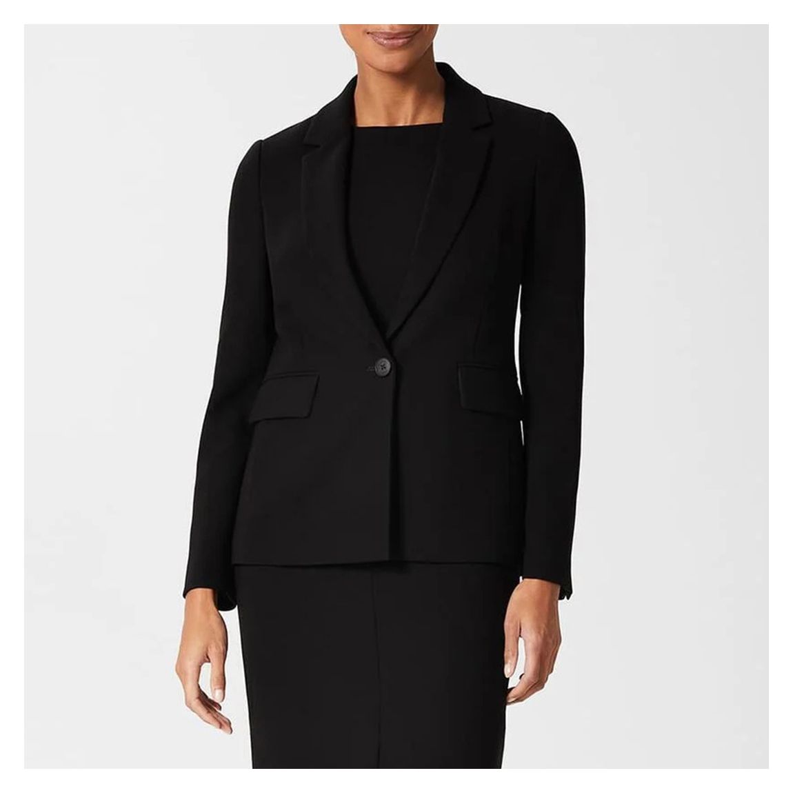 Black Alva Longline Blazer main product photo